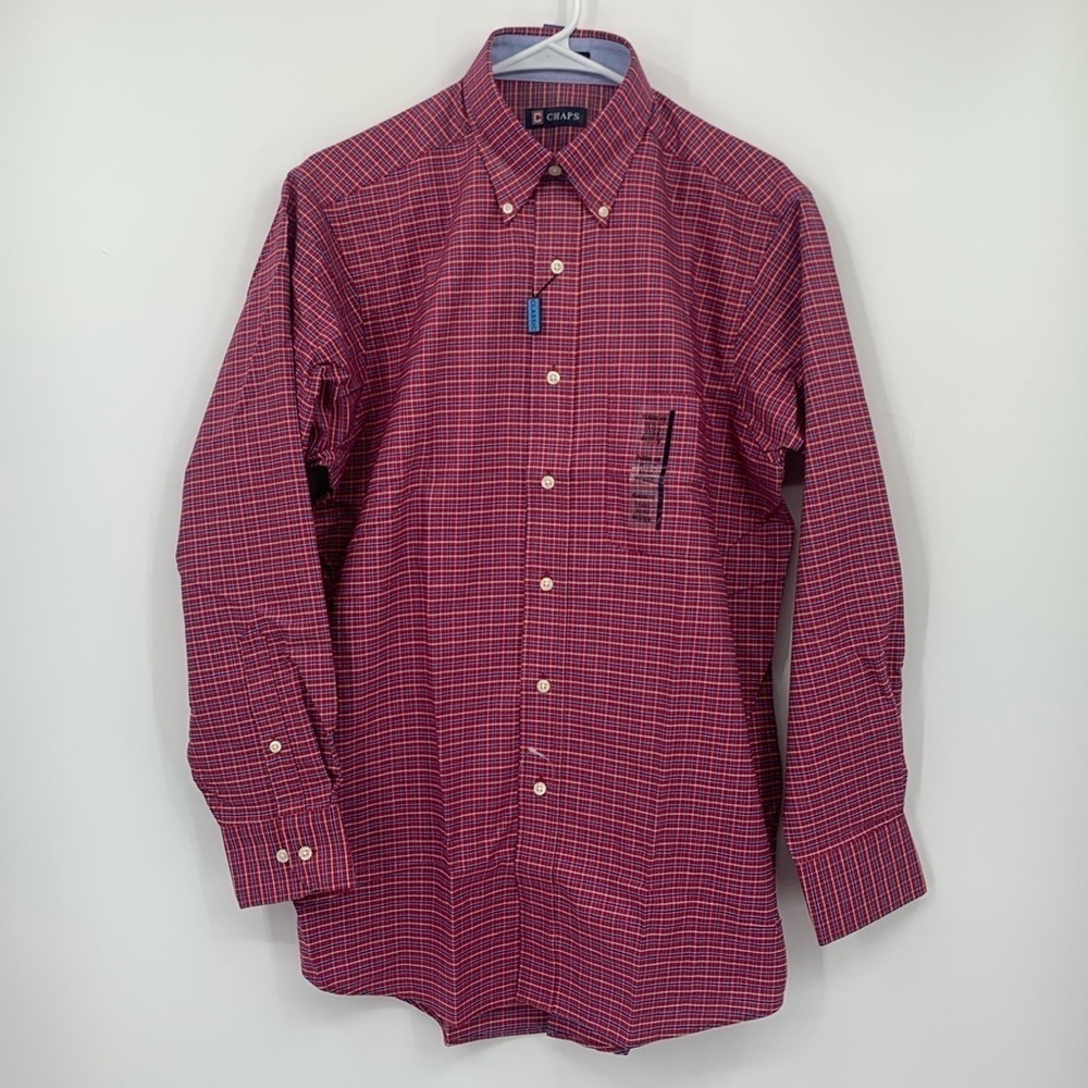 NWT Chaps Classic Fit Oxford Long Sleeve Button Up Shirt Men’s Size Medium